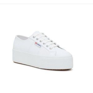 Superga White Platform Acotw 2790 Sneaker Size 7.5